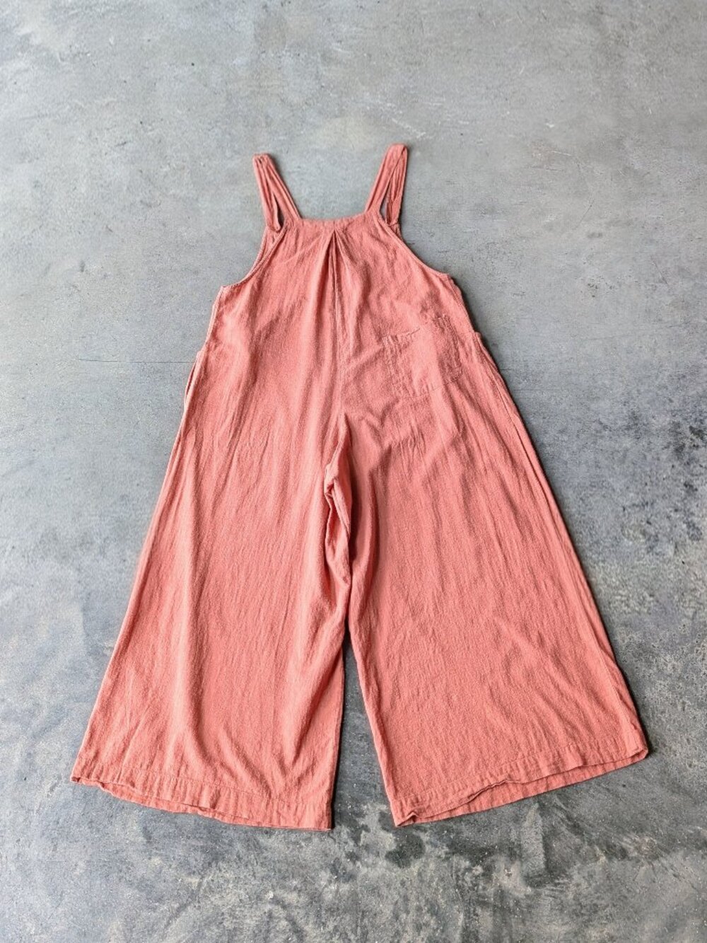 Natural Life Carrington Jumpsuit Orange Cotton Wide Leg Overall Romper medium - Picture 9 of 9